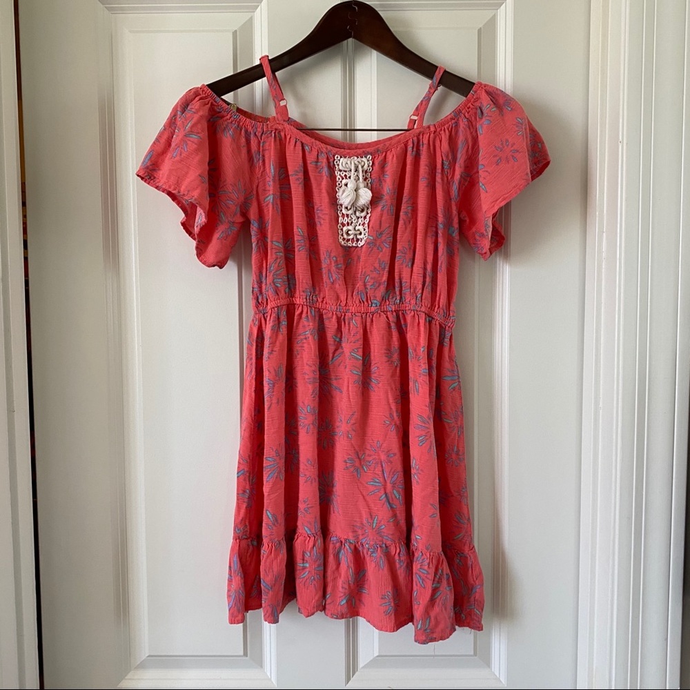 Girls art class L Pink Offshoulder Dress